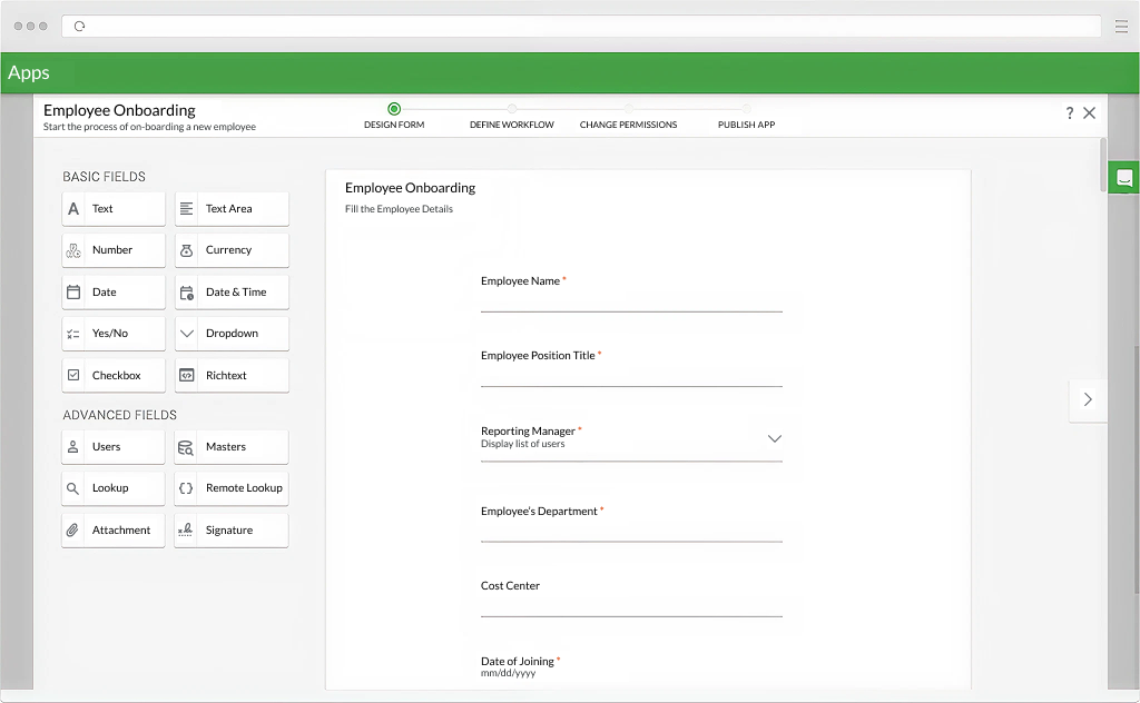 Form builder for Kissflow 2.0